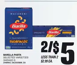 Independent Grocer BARILLA PASTA, 340/410 G offer