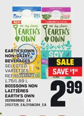 Independent Grocer EARTH'S OWN NON-DAIRY BEVERAGES, 1.75/1.89 L offer