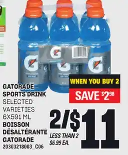 Independent Grocer GATORADE SPORTS DRINK, 6X591 ML offer