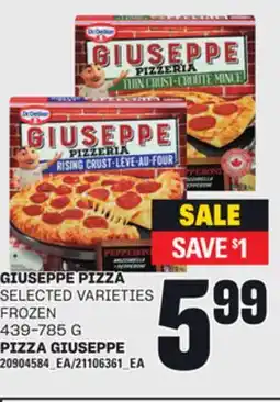 Independent Grocer GIUSEPPE PIZZA, 439-785 G offer