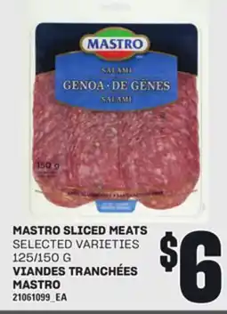 Independent Grocer MASTRO SLICED MEATS, 125/150 G offer
