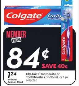 Sobeys COLGATE Toothpaste or Toothbrushes offer