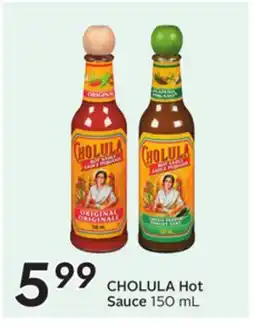 Sobeys CHOLULA Hot Sauce offer
