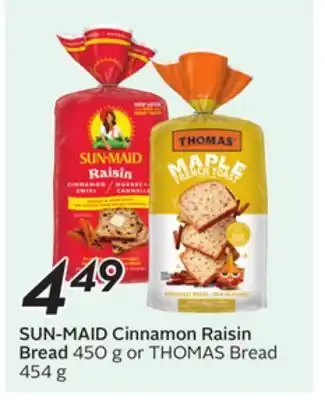 Sobeys SUN-MAID Cinnamon Raisin Bread offer