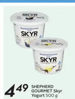 Sobeys SHEPHERD GOURMET Skyr Yogurt offer