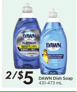 Sobeys DAWN Dish Soap offer
