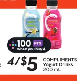 Sobeys COMPLIMENTS Yogurt Drinks offer
