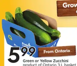 Sobeys Green or Yellow Zucchini offer