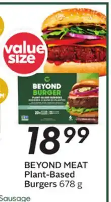 Sobeys BEYOND MEAT Plant-Based Burgers offer
