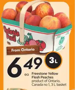 Sobeys Freestone Yellow Flesh Peaches offer