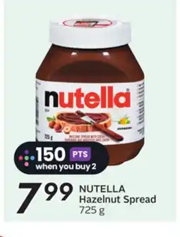 Sobeys NUTELLA Hazelnut Spread offer