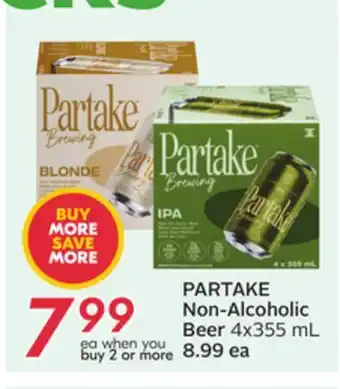 Sobeys PARTAKE Non-Alcoholic Beer offer