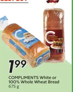 Sobeys COMPLIMENTS White or 100% Whole Wheat Bread offer