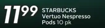 Sobeys STARBUCKS Vertuo Nespresso Pods offer