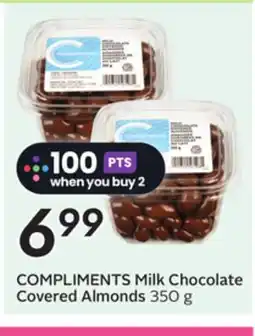 Sobeys COMPLIMENTS Milk Chocolate Covered Almonds offer