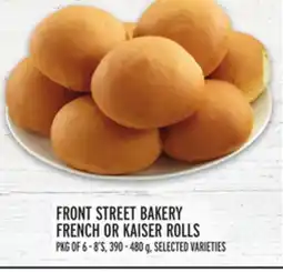 Metro FRONT STREET BAKERY FRENCH OR KAISER ROLLS offer