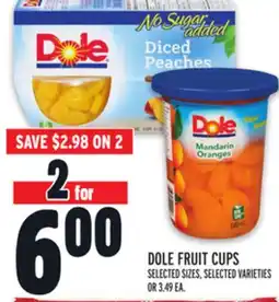 Metro DOLE FRUIT CUPS offer