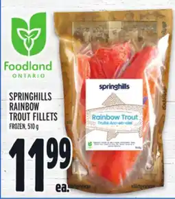 Metro SPRINGHILLS RAINBOW TROUT FILLETS offer