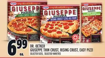 Metro DR. OETKER GIUSEPPE THIN CRUST, RISING CRUST, EASY PIZZI offer