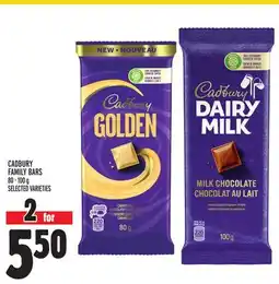 Metro CADBURY FAMILY BARS offer