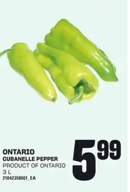 Loblaws CUBANELLE PEPPER, 3 L offer