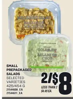 Loblaws SMALL PREPACKAGED SALADS, 425/454 G offer