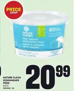 Loblaws NATURE CLEAN DISHWASHER PODS, 60'S offer