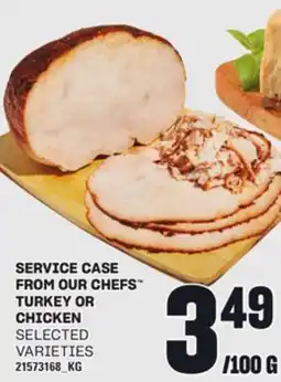 Loblaws SERVICE CASE FROM OUR CHEFS TURKEY OR CHICKEN offer