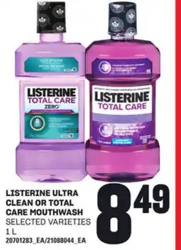 Loblaws LISTERINE ULTRA CLEAN OR TOTAL CARE MOUTHWASH, 1 L offer