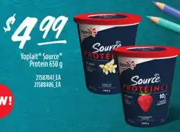 Loblaws YOPLAIT SOURCE PROTEIN, 650 g offer