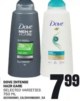 Loblaws DOVE INTENSE HAIR CARE, 750 ML offer