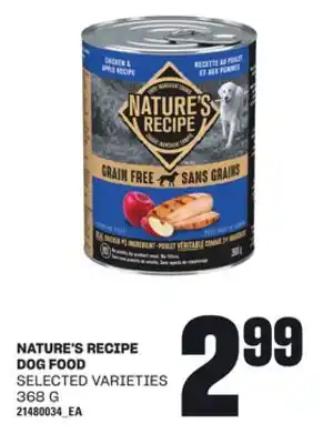 Loblaws NATURE'S RECIPE DOG FOOD, 368 G offer