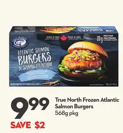 Longo's True North Frozen Atlantic Salmon Burgers offer