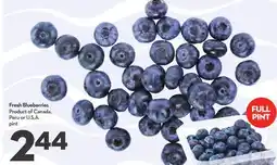 Longo's Fresh Blueberries offer