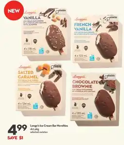 Longo's Ice Cream Bar Novelties offer