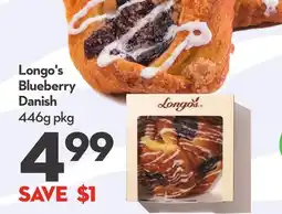 Longo's Blueberry Danish offer