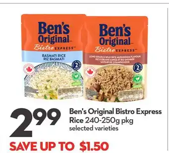 Longo's Ben's Original Bistro Express Rice offer