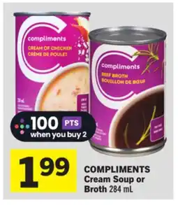 Foodland COMPLIMENTS Cream Soup or Broth offer