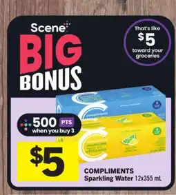 Foodland COMPLIMENTS Sparkling Water offer