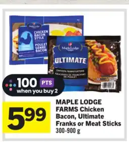 Foodland Chicken Bacon, Ultimate Franks or Meat Sticks offer