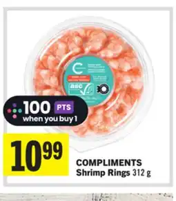 Foodland COMPLIMENTS Shrimp Rings offer