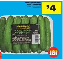 Real Canadian Superstore FARMER'S MARKET MINI CUCUMBERS, 11'S offer