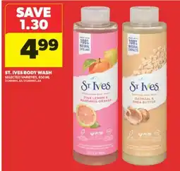 Real Canadian Superstore ST. IVES BODY WASH, 650 ML offer