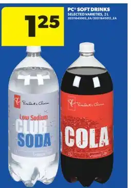 Real Canadian Superstore PC SOFT DRINKS, 2 L offer