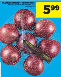 Real Canadian Superstore FARMERS MARKET RED ONIONS, 3 LB offer