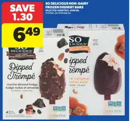 Real Canadian Superstore SO DELICIOUS NON-DAIRY FROZEN DESSERT BARS, 4X68 ML offer