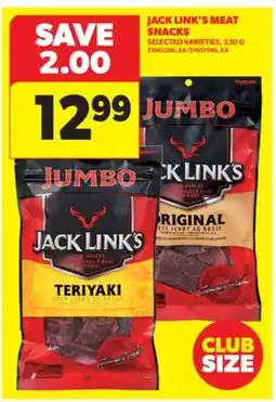 Real Canadian Superstore JACK LINK'S MEAT SNACKS, 230 G offer