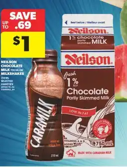 Real Canadian Superstore NEILSON CHOCOLATE MILK, 750 ML OR MILKSHAKES, 310 ML offer