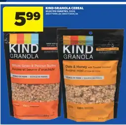 Real Canadian Superstore KIND GRANOLA CEREAL, 312 G offer