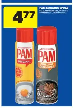 Real Canadian Superstore PAM COOKING SPRAY, 141/170 G offer